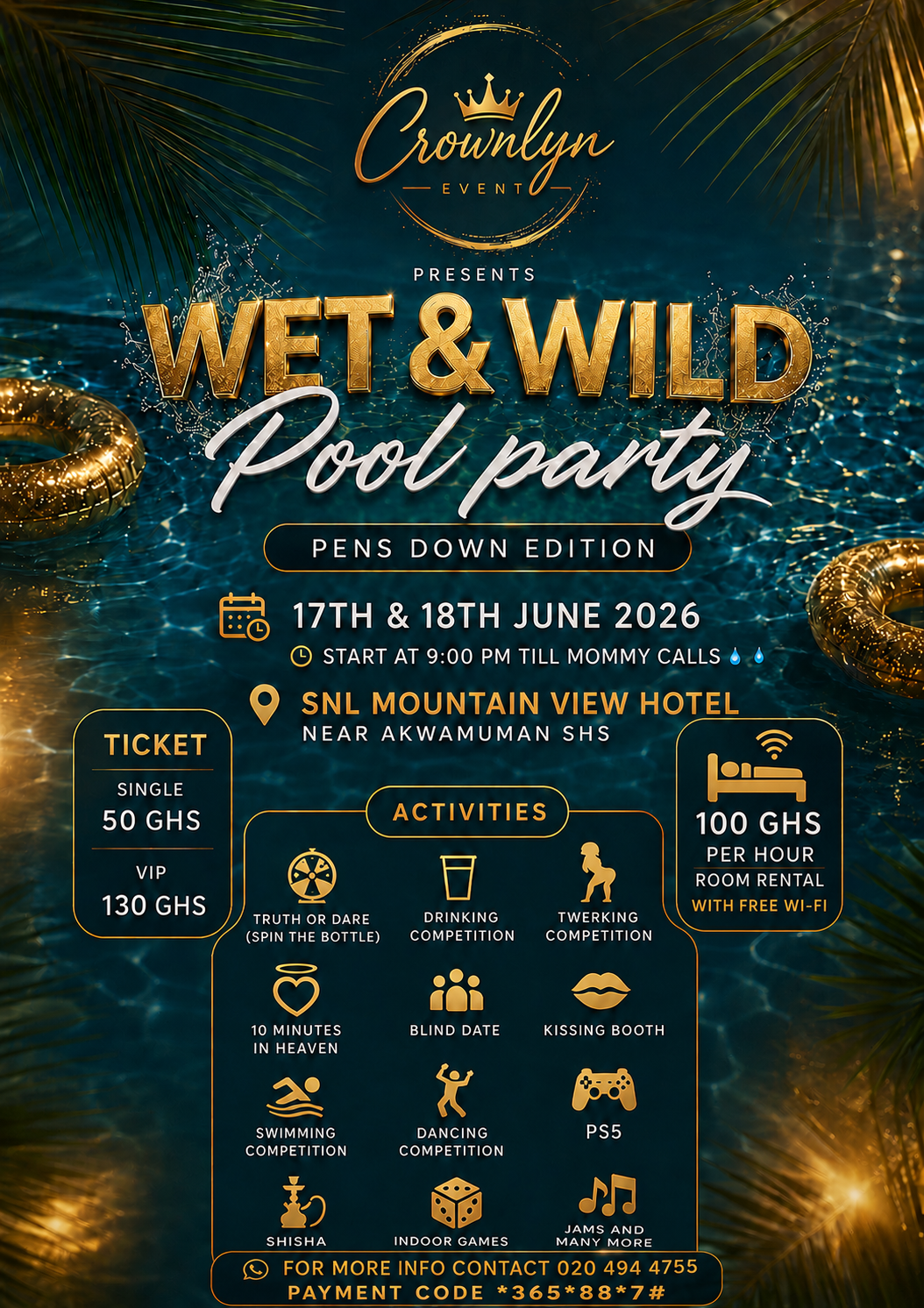 Wet And Wild Pool Party