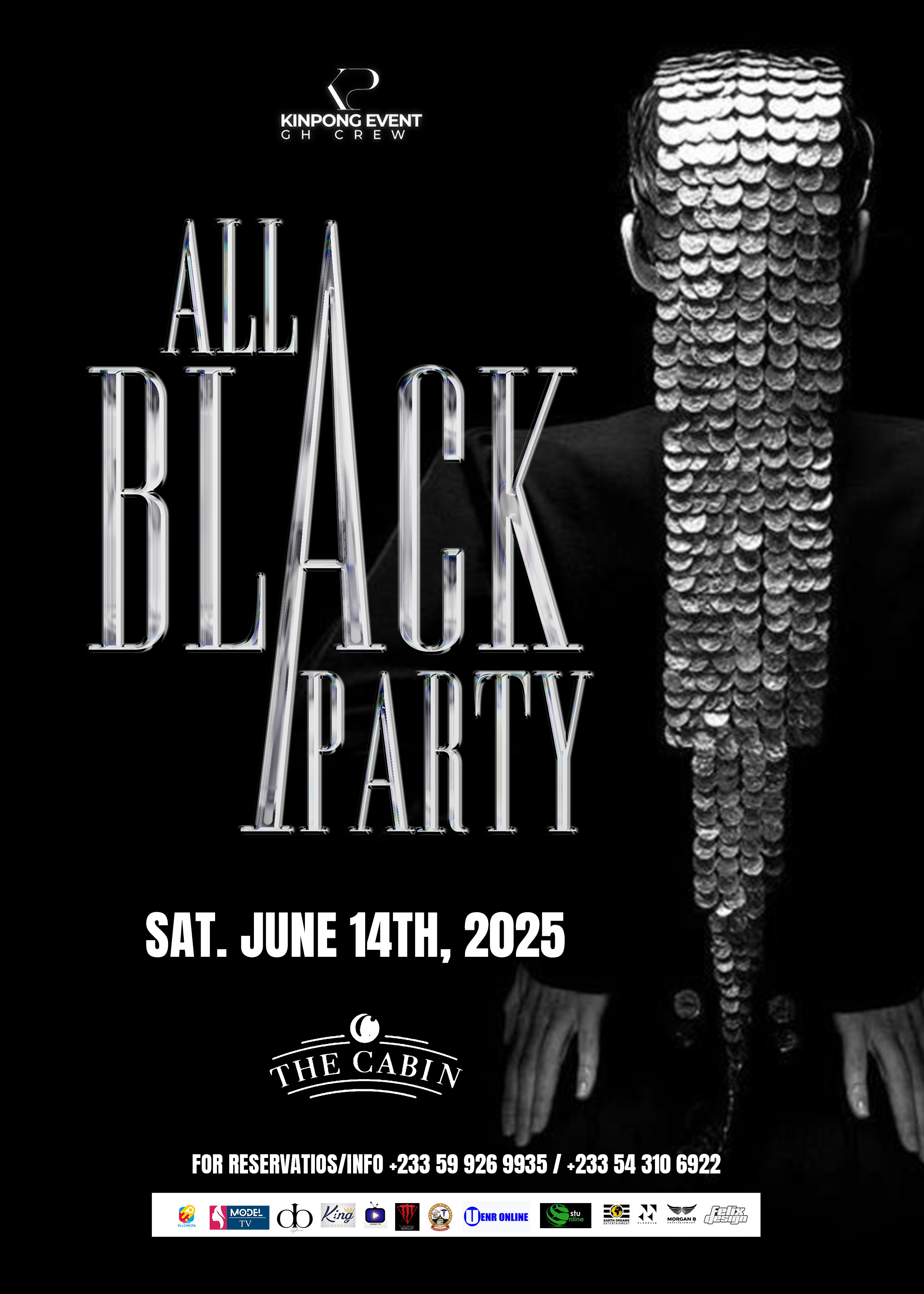 ALL BLACK PARTY AT THE CABIN