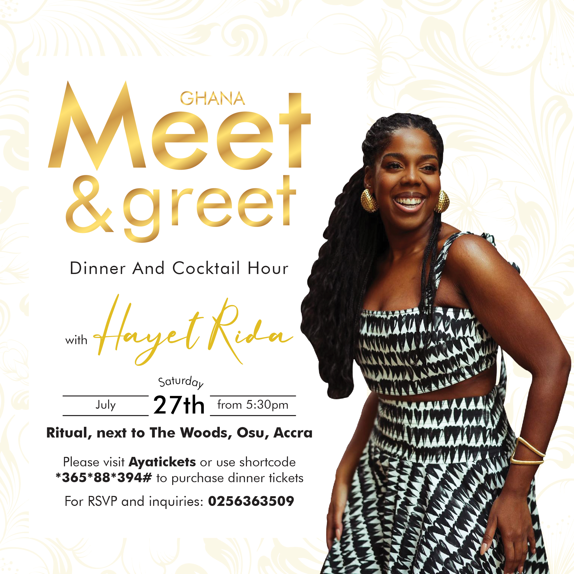 Ghana Meet and Greet with Hayet Rida