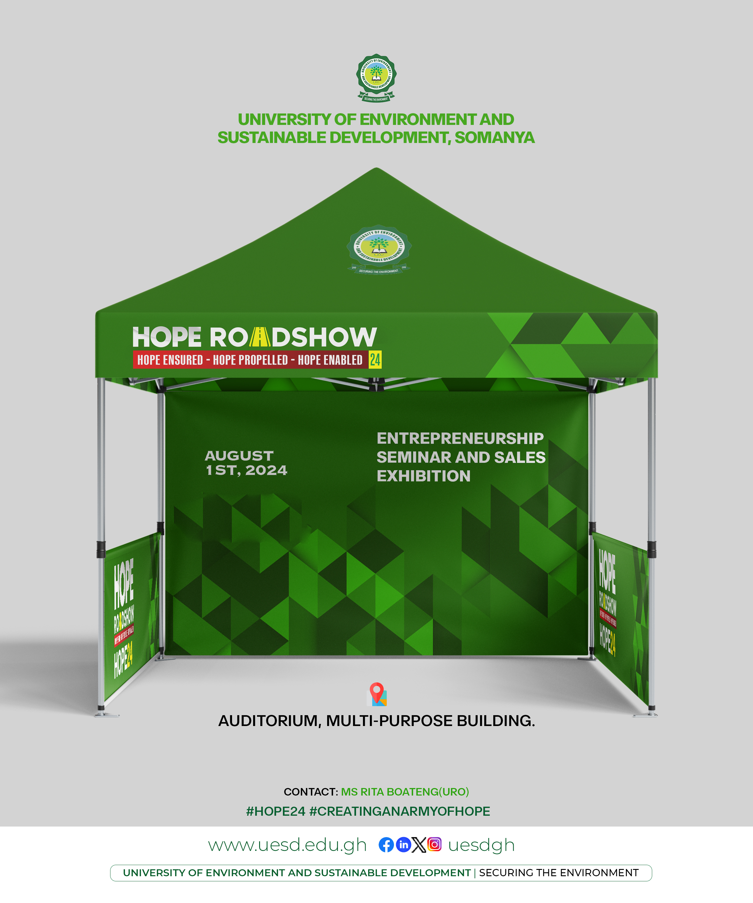 UESD HOPE ROADSHOW: ENTREPRENEURSHIP SEMINAR AND SALES EXHIBITION