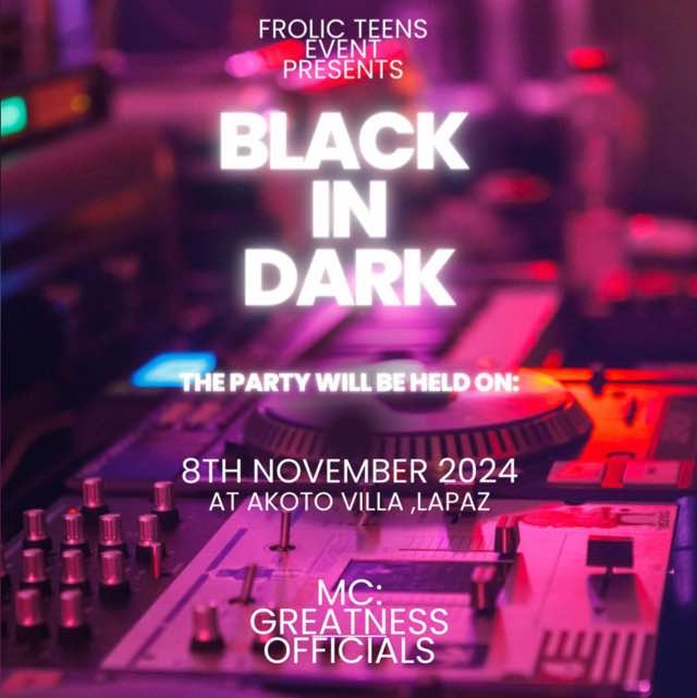 BLACK IN DARK