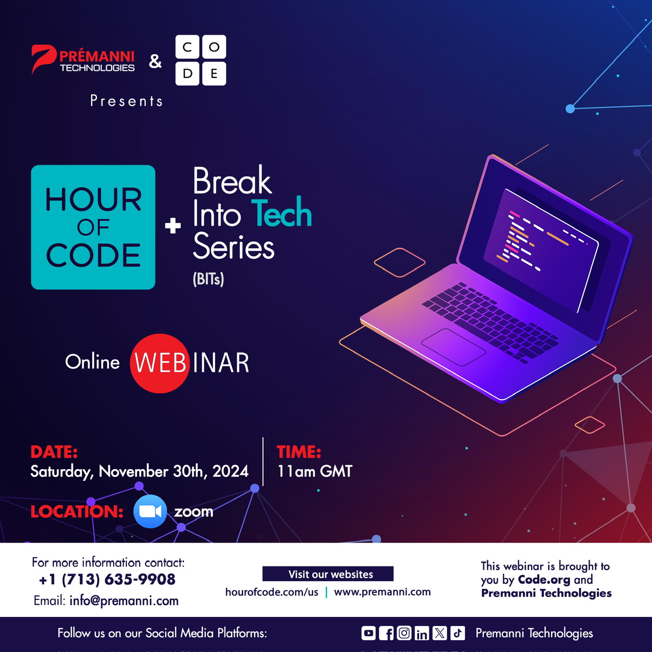 Hour of Code + BITs Tech Webinar