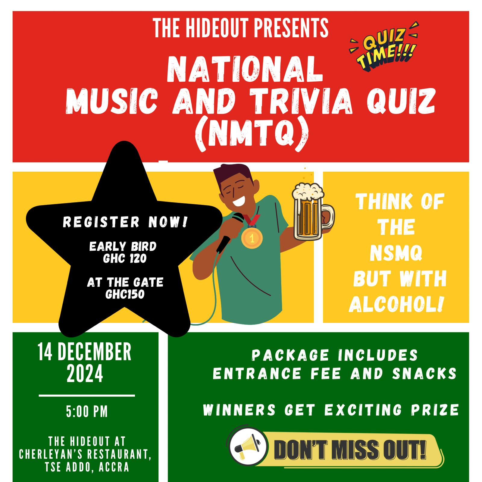 National Music and School-Trivia Quiz (NSMQ with a Twist)