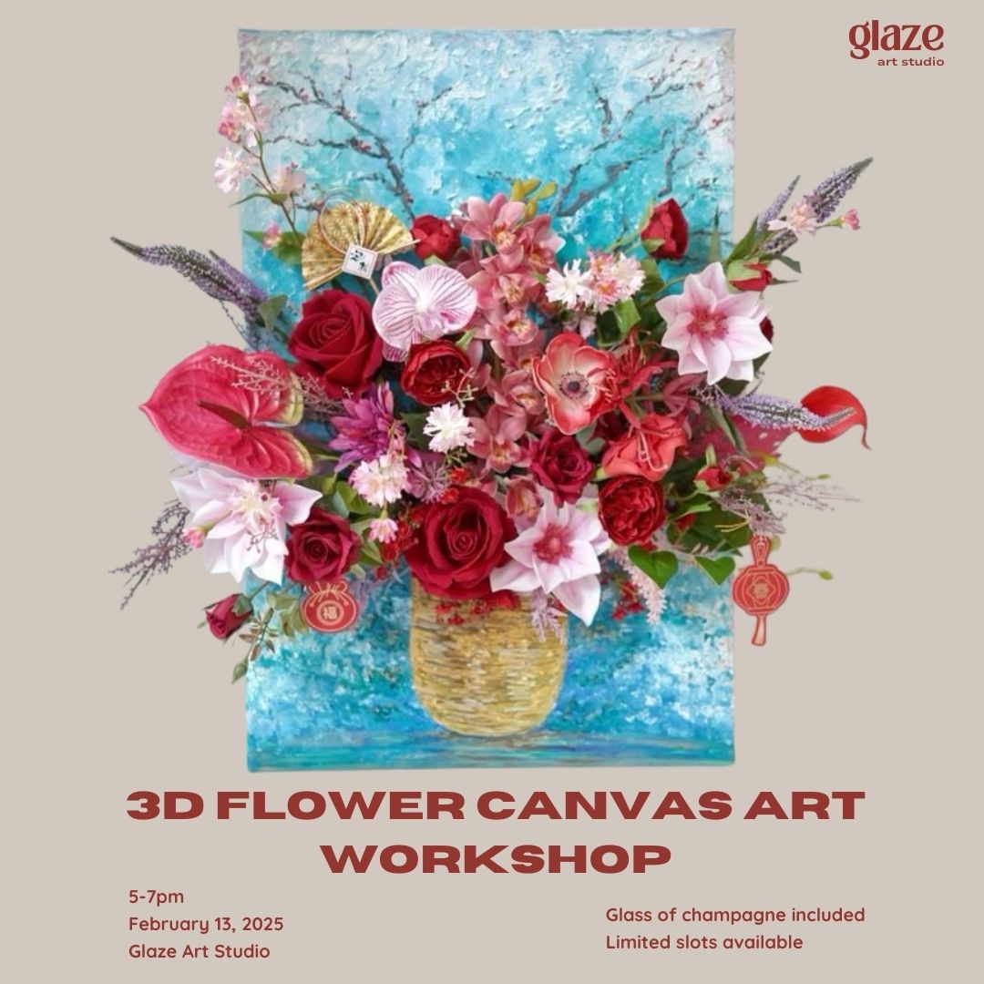3D FLOWER VASE CANVAS WORKSHOP