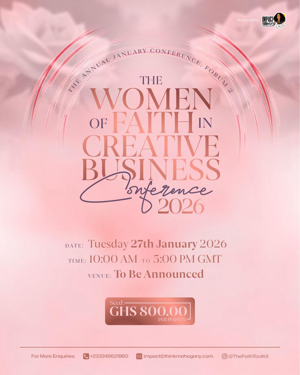 WOMEN OF FAITH IN CREATIVE BUSINESS CONFERENCE 2026