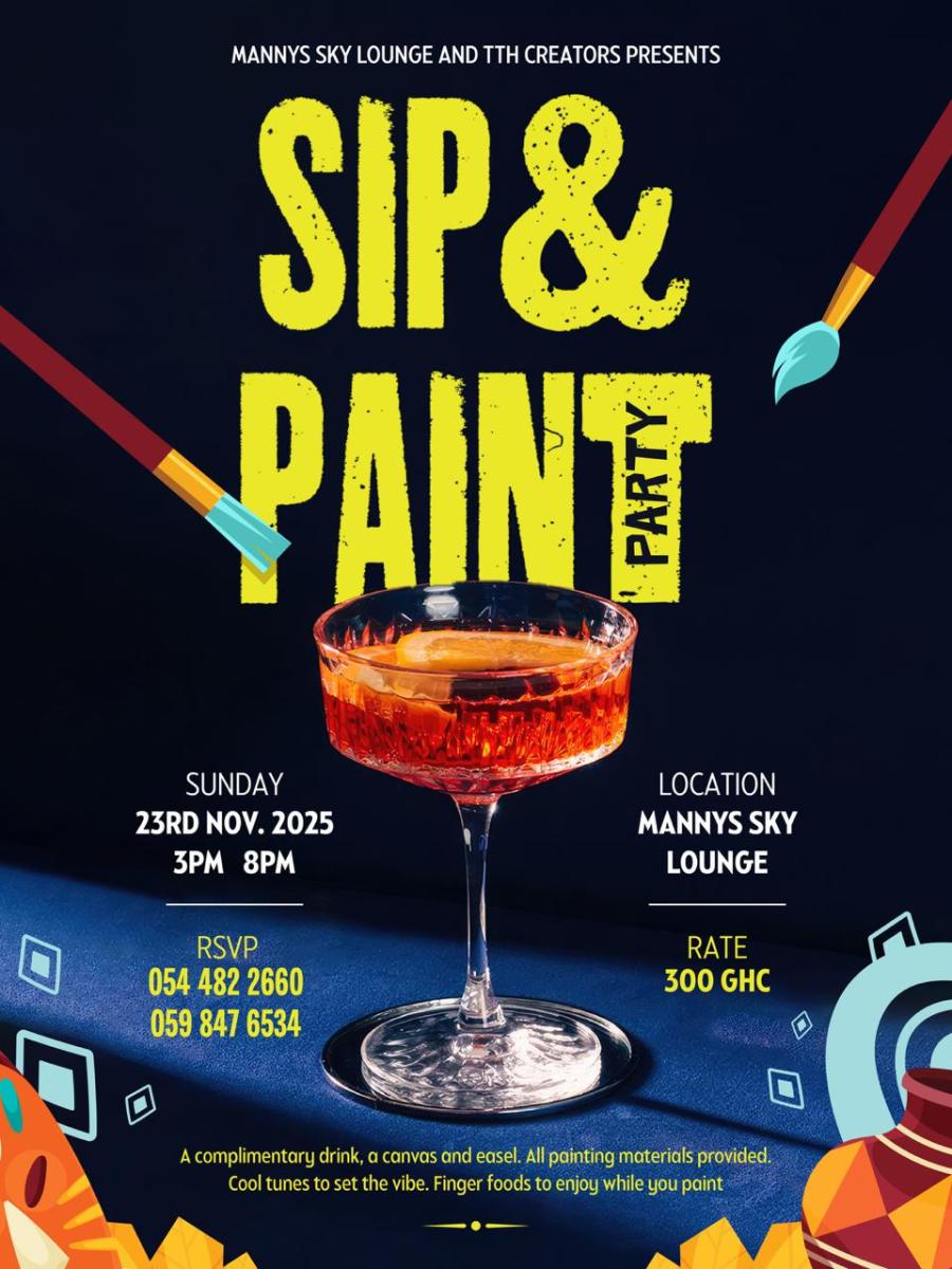 MANNYS SKY LOUNGE AND TTH CREATORS - SIP & PAINT PARTY