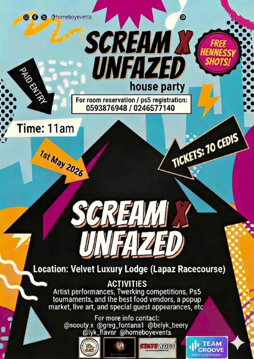 SCREAM X UNFAZED HOUSE PARTY