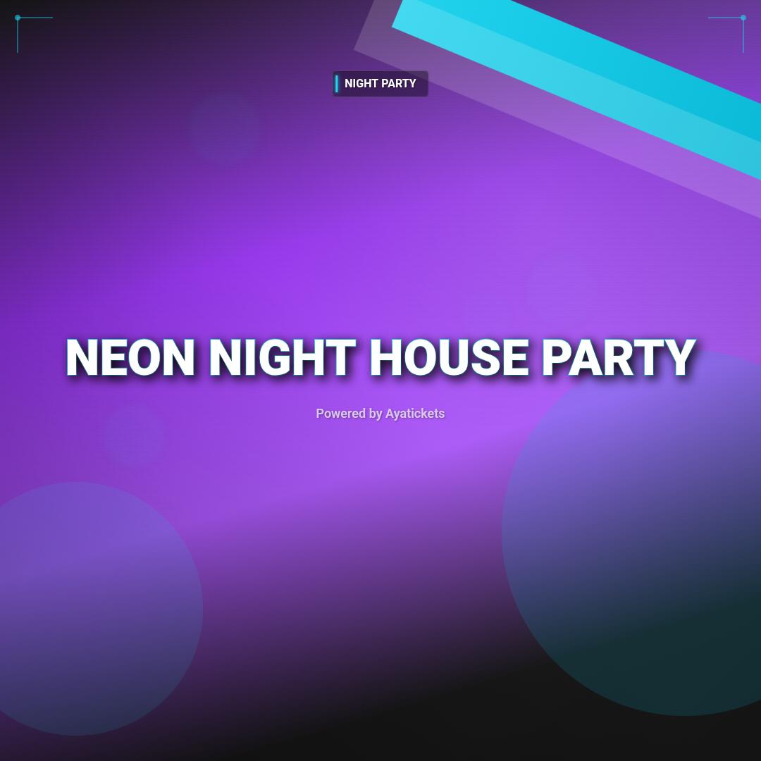 Neon night house party