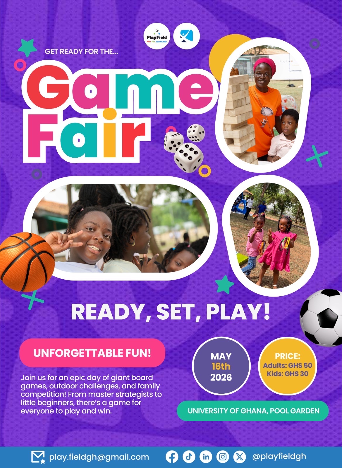 PlayField GH  x Myhealthcop Game Fair