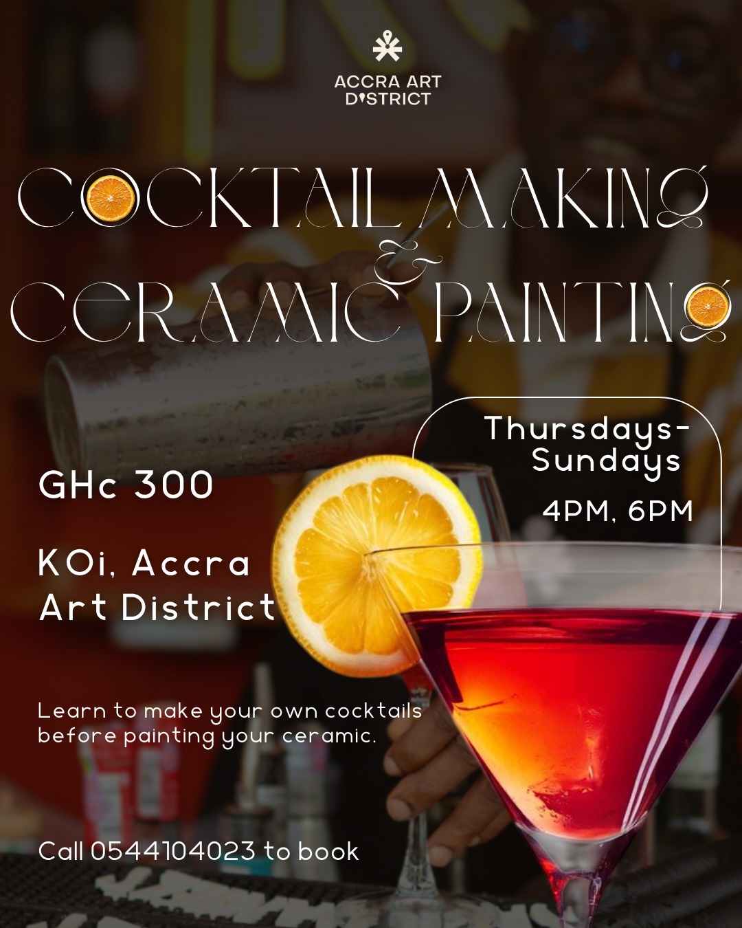 COCKTAIL MAKING & CERAMIC PAINTING