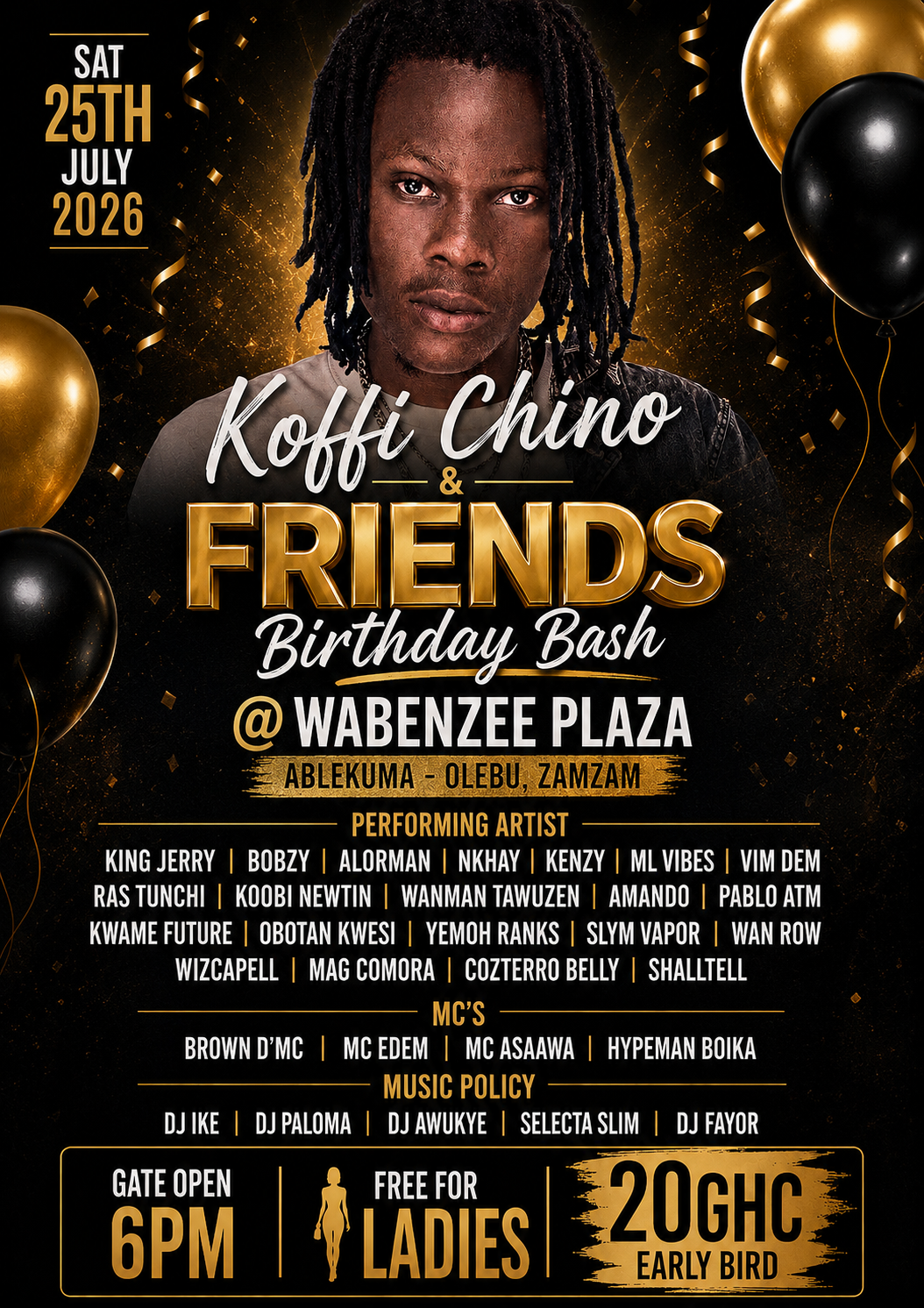Koffi Chino & Friends Birthday Bash