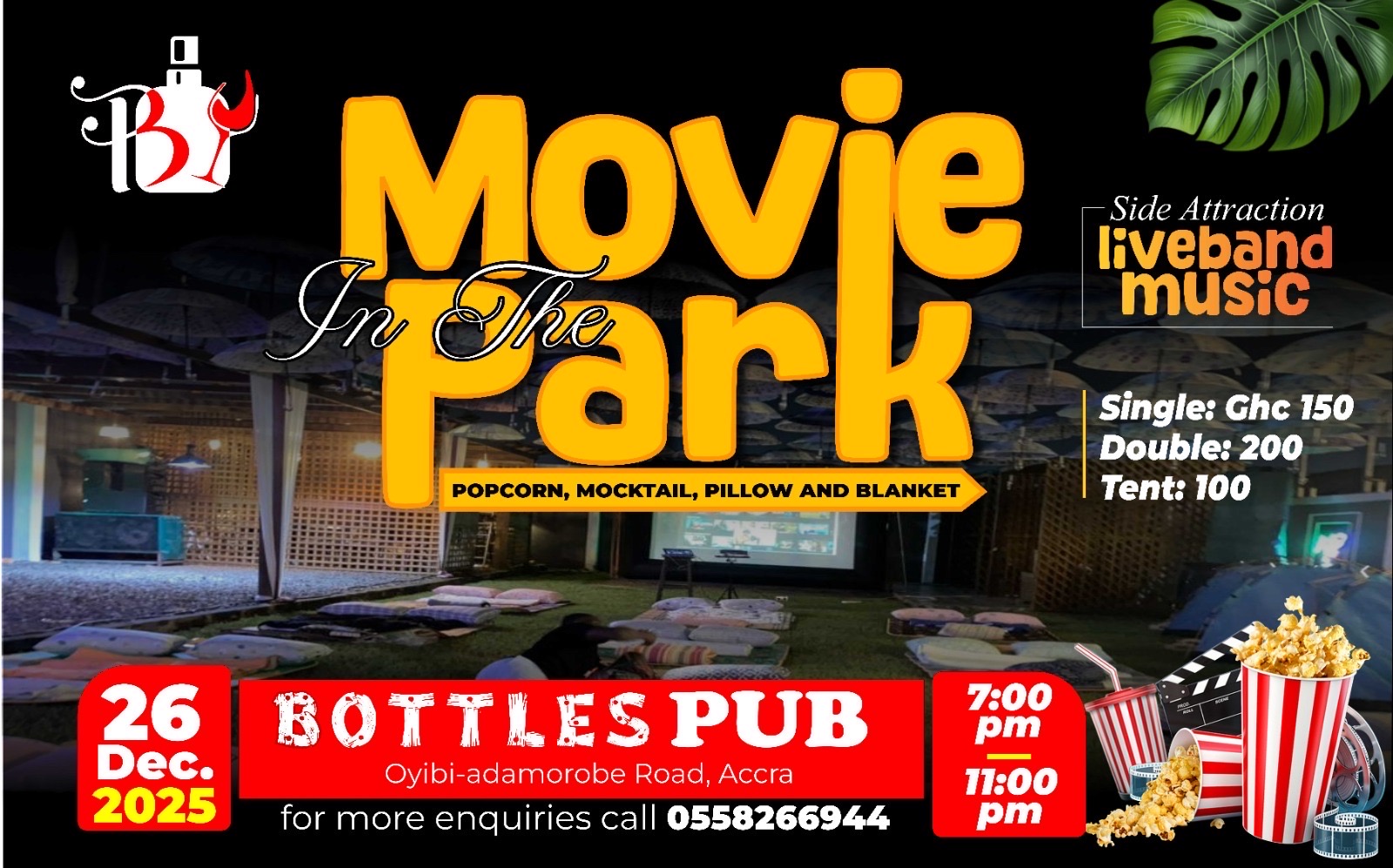 Bottles Movie In The park