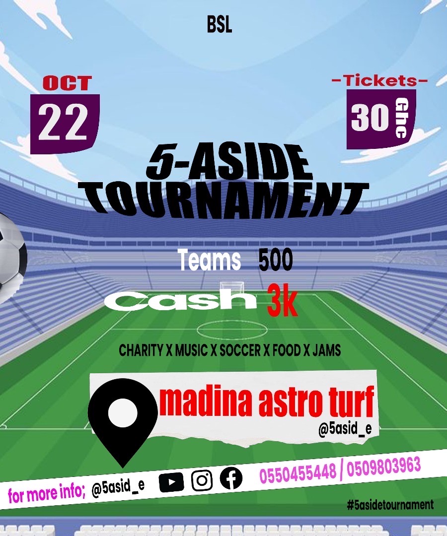 5 ASIDE  TOURNAMENT.