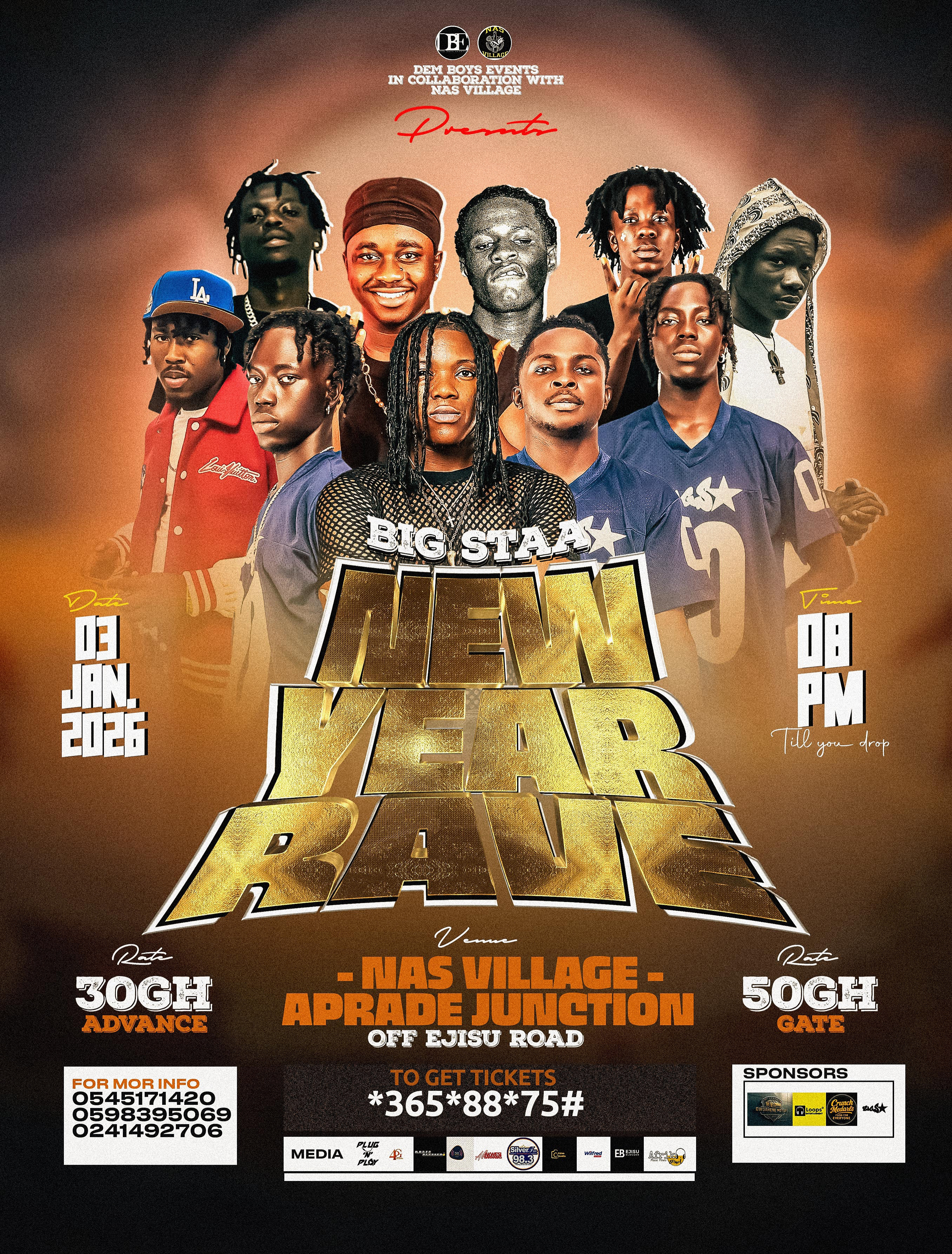Big Staa New Year Rave
